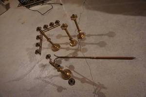 Brass Candelabras Candle Holders With Candle Extinguisher