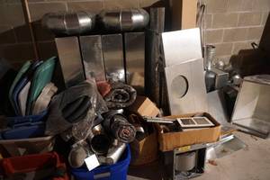 Large Lot of Galvanized HVAC Venting and Tubing