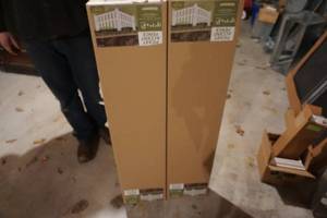 Lot of 2 - Yardworks Brand Plastic Accent Fencing