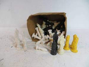 Box of Miscellaneous Chess Pieces