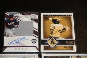 Autograph and Relic Baseball Card Lot  6 Cards