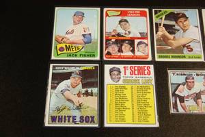 1965-1967 Topps Baseball Card Lot  7 Cards