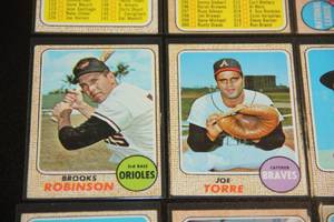 1968 Topps Baseball Card Lot  9 Cards