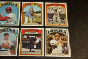 1972 Topps Baseball Card Lot #1  19 Card