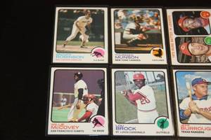 1973 Topps Baseball Card Lot  10 Cards