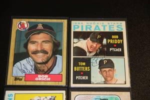 Autographed Baseball Card Lot  4 Cards