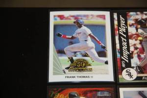 Frank Thomas Card Lot with 1998 Leaf Fractal Materials  40 Different Cards