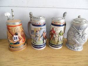 Lot of 4 Steins