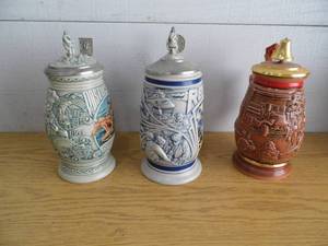 Lot of 3 Steins