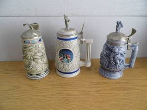 Lot of 3 Steins