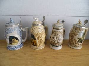 Lot of 4 Steins