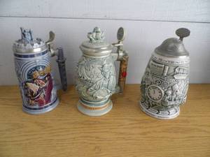 Lot of 3 Steins