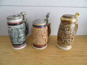 Lot of 3 Steins