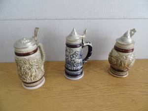 Lot of 3 Steins