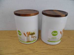 Lot of 2 Food Network Canisters