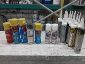 Lot Of Sealant, Kilz, Great Stuff Foam