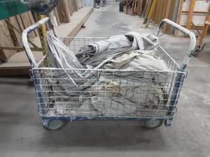 Rolling bin Of Drop Cloths