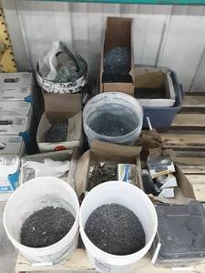 Pallet Of Pails With Screws & Nails