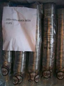Kent Hrbek plastic cups from Target Field. Approx 200 plus in total. As shown.