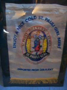 St Paul Girl Hanging Banner. Approx. 21 x 14. Nice condition. As shown.