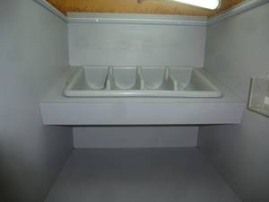 lot 42 image: Wood CondimentMicrowave Stand # B