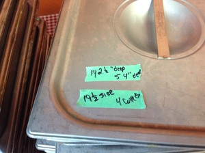 lot 27 image: 12 Size SS Pans & Covers