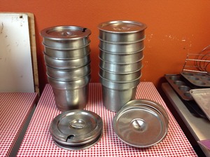 lot 28 image: Food Warmer Inserts with Lids