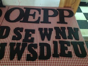 lot 37 image: Wood Letters