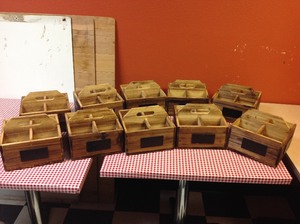 lot 65 image: 10 Wood Table Organizers