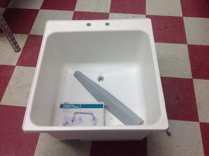 lot 73 image: New Laundry Sink & Faucet