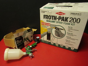 FROTH-PAK 200 SEALANT SPRAY KIT, VAPER GRAVITY FEED SPRAY GUN