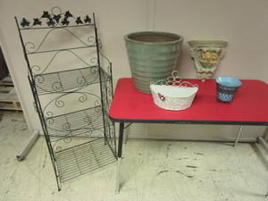 DECORATIVE GARDENPLANT POT METAL RACK,  POT, OTHER PLANT DECOR