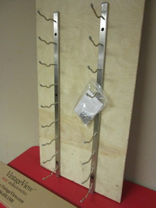 VINTAGEVIEW 9-BOTTLE WALL-MOUNT WINE RACK, SATIN BLACK