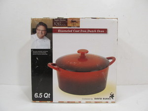 lot 53 image: Brand New David Burke Cast Iron Enamel Dutch Oven
