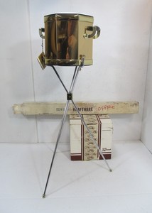 lot 99 image: NOS Vintage 1960s Mid Century KRAFTWARE Ice Bucket wStand