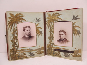 lot 108 image: Antique Victorian Photo Album wPhotos