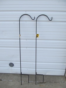 lot 135 image: Pair of Brand New Iron Shepherds Hooks