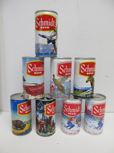 lot 146 image: Lot of SCHMIDT Beer Wildlife etc Beer Cans