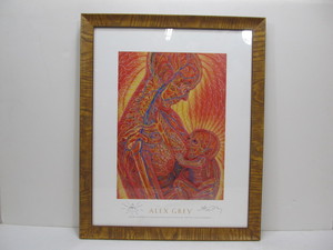 lot 194 image: TOOL Artist, Alex Grey Abstract Art Print NURSING SignedNumbered