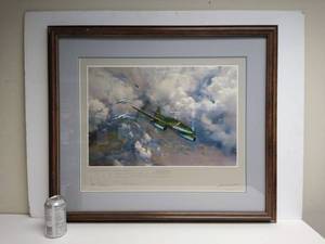 lot 204 image: Signed Numbered The Last Combat by Frank Wootton - Signed by Artist & Pilot