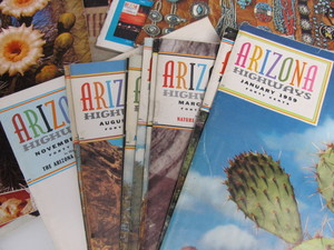lot 122 image: Large Lot of Vintage ARIZONA HIGHWAYS Magazines