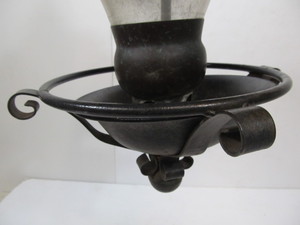 lot 212 image: Solid Copper & Glass Bird Feeder