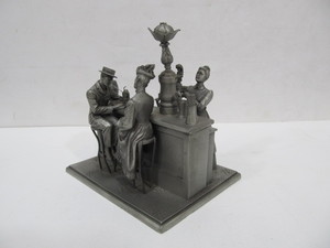 lot 218 image: Vintage 1970s Limited Edition Fine Pewter by Franklin Mint