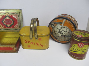 lot 251 image: Group of Vintage Tobacco etc Advertising Tins