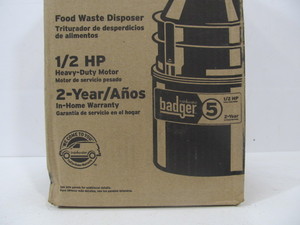 lot 263 image: New In Box Insinkerator BADGER 5 Garbage Disposal