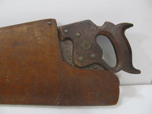 lot 266 image: Antique DISSTON Hand Saw wWooden Case