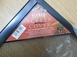 lot 18 image: Flukers Screen Cover - 10 Gallon Tanks (10L x 20W)