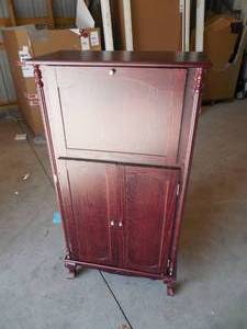 lot 30 image: alcove Wine and Liquor Cabinet - Cherry