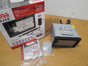 lot 57 image: Boss Elite 320-Watt 6.5 Touch Screen Multimedia Car Stereo with Bluetooth, GPS - Black