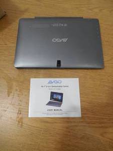 lot 61 image: AVGO 10.1 Touch Screen 4GB Memory 32GB Flash Storage Windows 10 2-in-1 Laptop with Detachable Keyboard